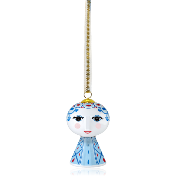 Bjørn Wiinblad Ceramic Eva Christmas Decoration Blue