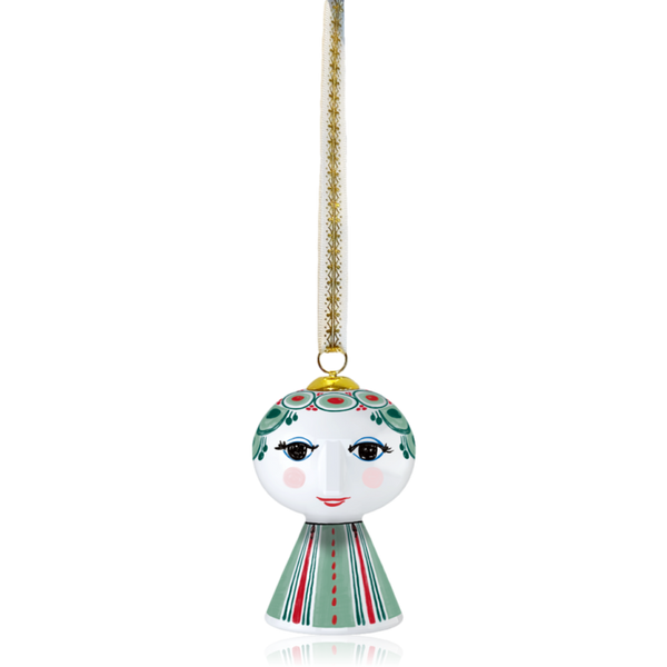 Bjørn Wiinblad Ceramic Eva Christmas Decoration Green