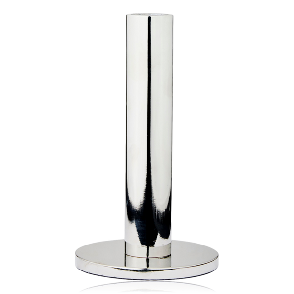 Broste Maro Silver Finish Candle Holder Large