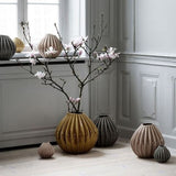 Broste Ceramic Wide Vase Fawn Medium