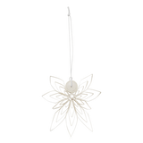 Broste Nora Paper Angel Ornament White