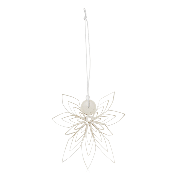Broste Nora Paper Angel Ornament White