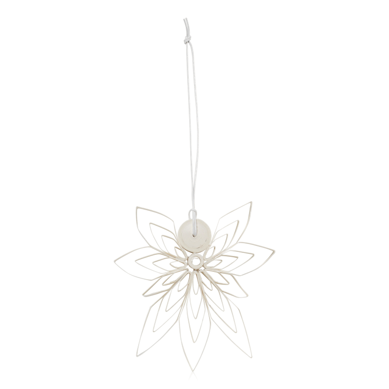 Broste Nora Paper Angel Ornament White