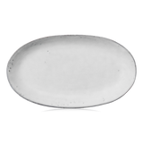 Broste Nordic Sand Stoneware Oval Serving Plate