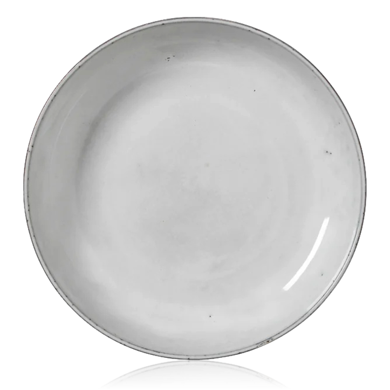 Broste Nordic Sand Stoneware Shallow Bowl