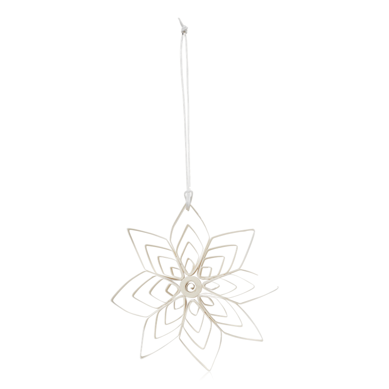 Broste Nora Paper Star Ornament White