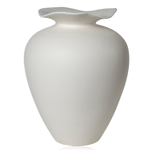 Broste Florentina Stoneware Vase Large Off White