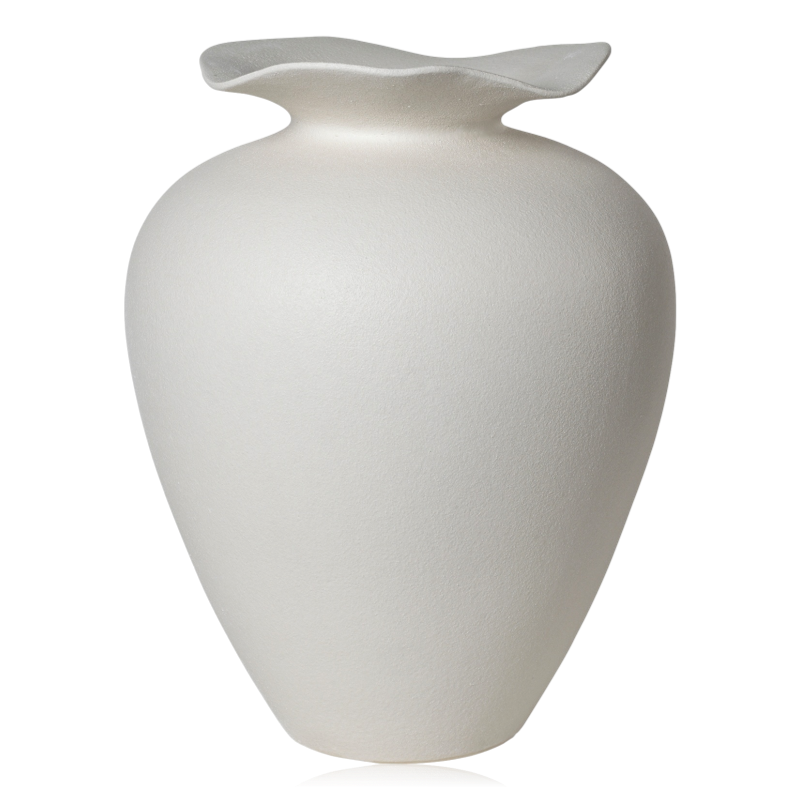 Broste Florentina Stoneware Vase Large Off White