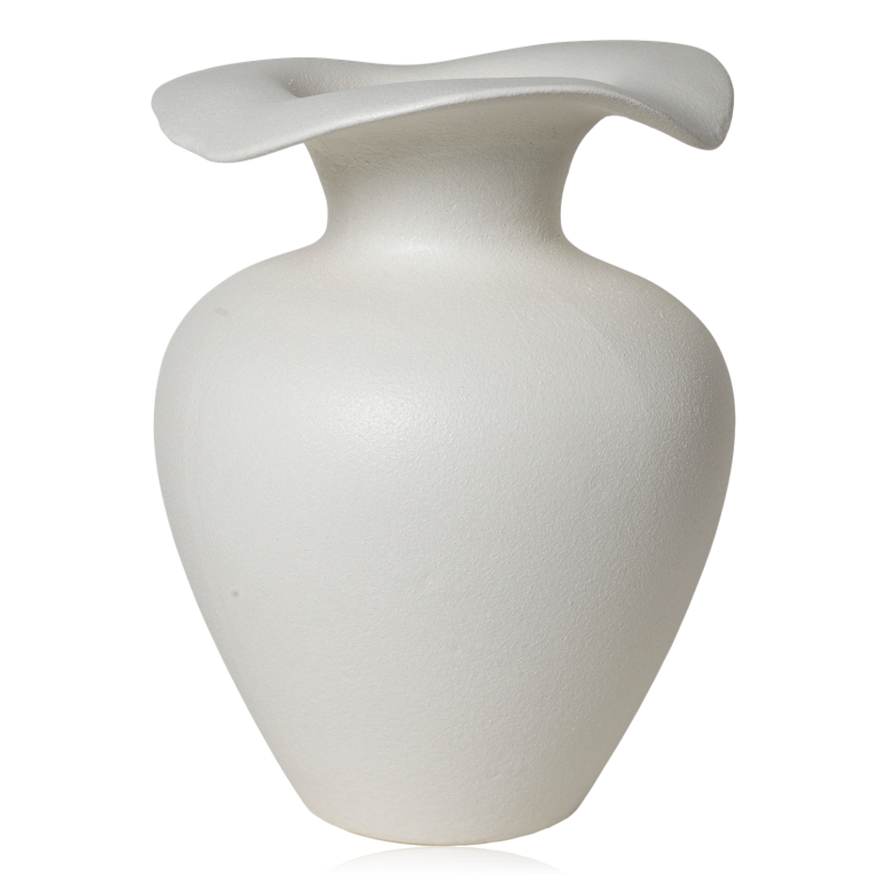 Broste Florentina Stoneware Vase Medium Off White