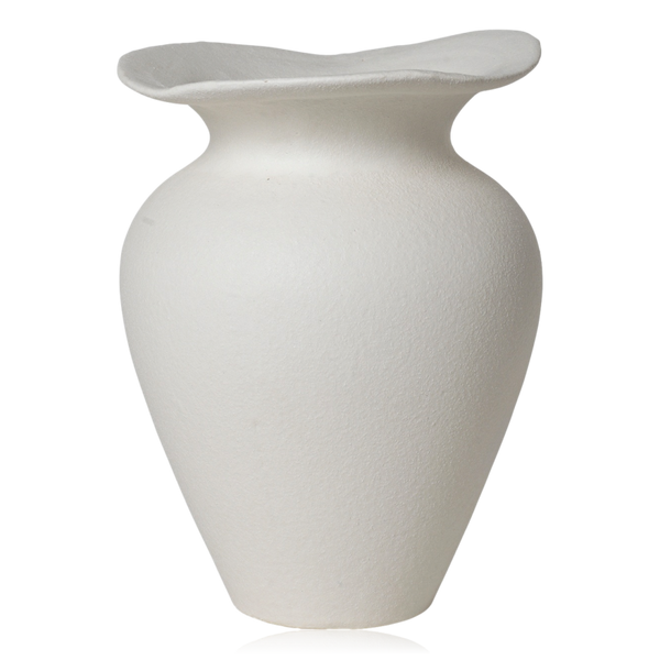 Broste Florentina Stoneware Vase Small Off White