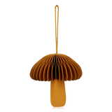 Broste Paper Fungi Ornament Mustard