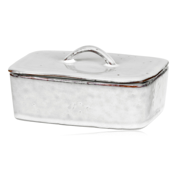 Broste Nordic Sand Stoneware Butter Dish