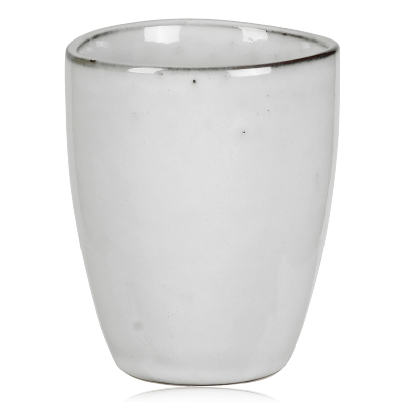 Broste Nordic Sand Stoneware Mug Handleless