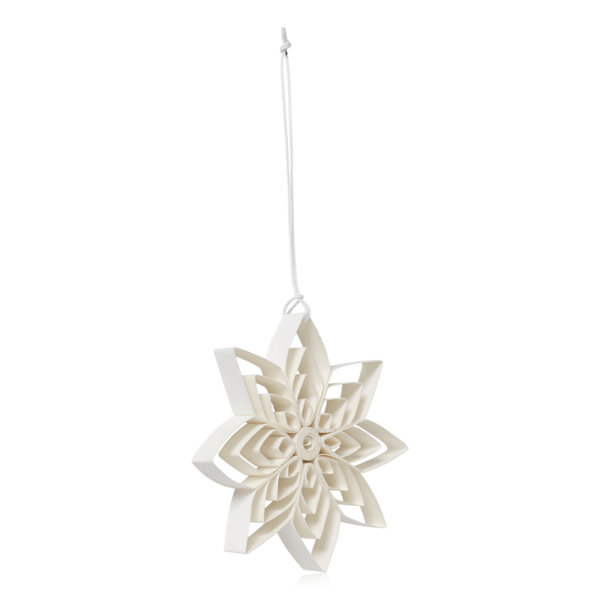Broste Nora Paper Star Ornament White