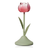 Broste Tulip Candle Holder Pink & Sage Small
