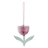 Broste Paper Tulip Ornament Rose Pink & Sage Green