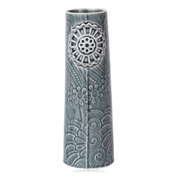Dottir Pipanella Ceramic Vase Flower Small Dark Blue