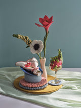 Gry & Sif Felt Flower Foxglove Yellow
