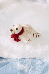 Gry & Sif Hanging Felt Seal With Red Hat