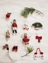 Gry & Sif Hanging Felt Mushroom With Embroidery Small