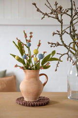 Gry & Sif Felt Flower Ball Ø3cm Blue