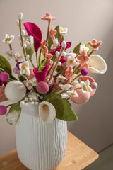 Gry & Sif Felt Flower Trumpet Lily White