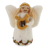 Gry & Sif Hanging Felt Angel Decoration With Harp