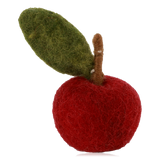 Gry & Sif Hanging Felt Apple Decoration Red