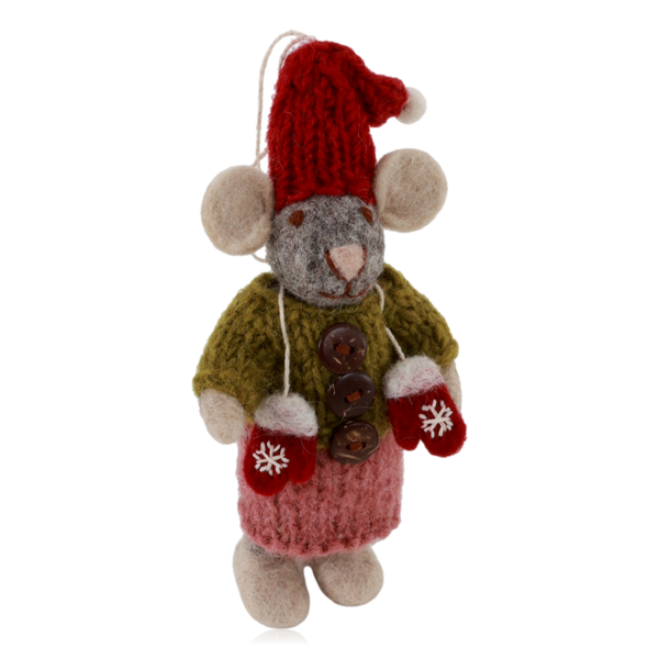 Gry & Sif Girl Mouse With Mittens Small