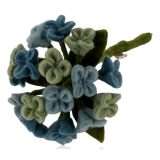 Gry & Sif Small Felt Hydrangea Branch Small Pale Blue