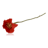Gry & Sif Felt Poppy Flower Coral