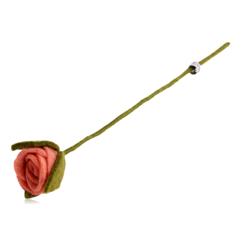 Gry & Sif Felt Rose Dusky Pink
