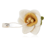 Gry & Sif Hanging Felt Daffodil Decoration White
