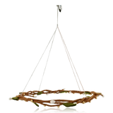 Gry & Sif Hanging Felt Wreath Light Yellow Berries 45cm