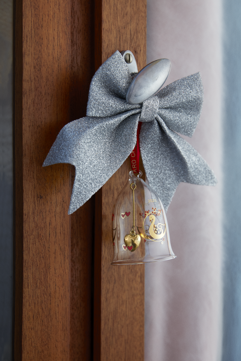 Holmegaard Ann-Sofi Romme Annual Glass Christmas Bell Decoration 2025
