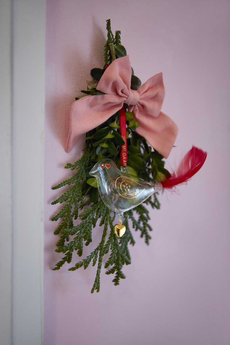 Holmegaard Ann-Sofi Romme Annual Glass Christmas Bird Decoration 2025
