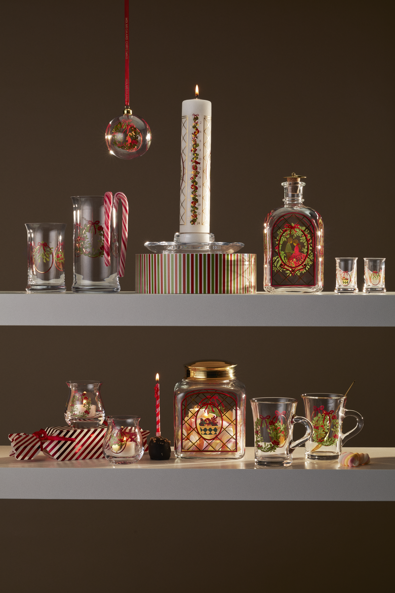 Holmegaard Glass Annual Christmas Schnapps Bottle 2025