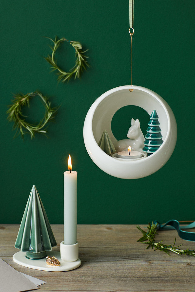 Dottir Winter Stories Ceramic Hanging Fawn Votive