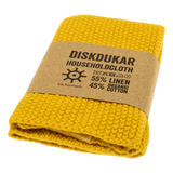 iris hantverk folded household cloth yellow cutout image on white background