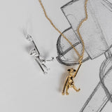 Kay Bojesen Jewellery Monkey Necklace Silver