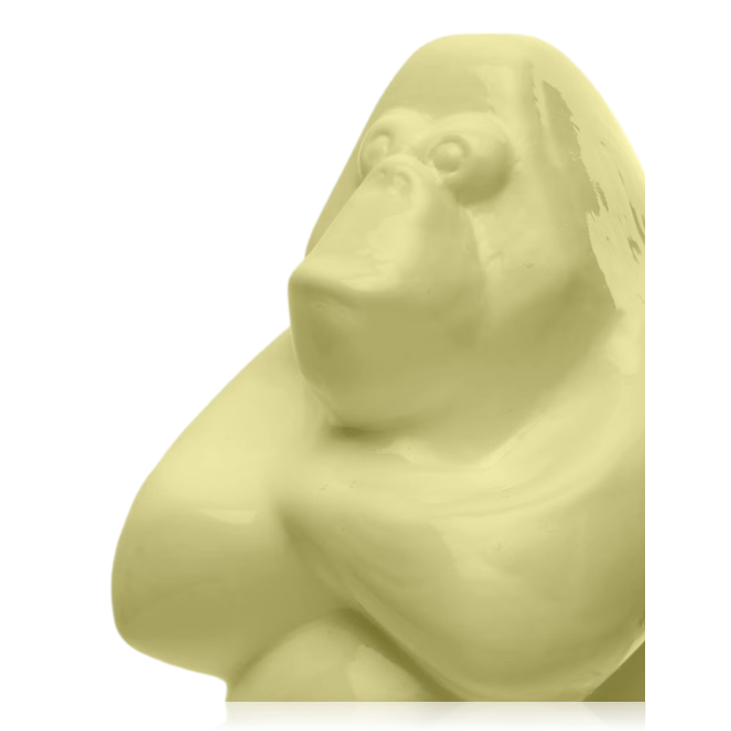 Kosta Boda Gabba Gabba Hey Glass Sculpture Small Banana Milk