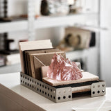 Kosta Boda The Rock Votive Pink