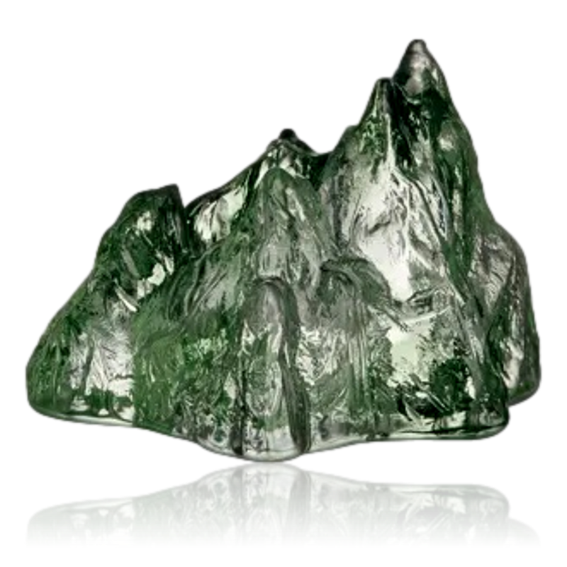 Kosta Boda The Rock Votive Green Glass