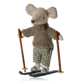 Maileg Winter Mouse With Ski Set Big Brother