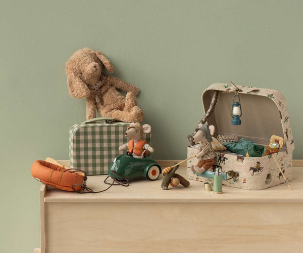 Maileg Mouse Car Light Blue