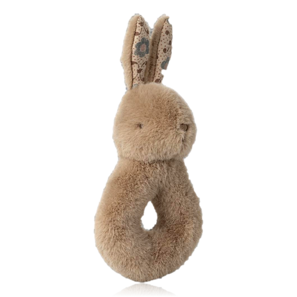 Maileg Rabbit Rattle Set Cream Peach