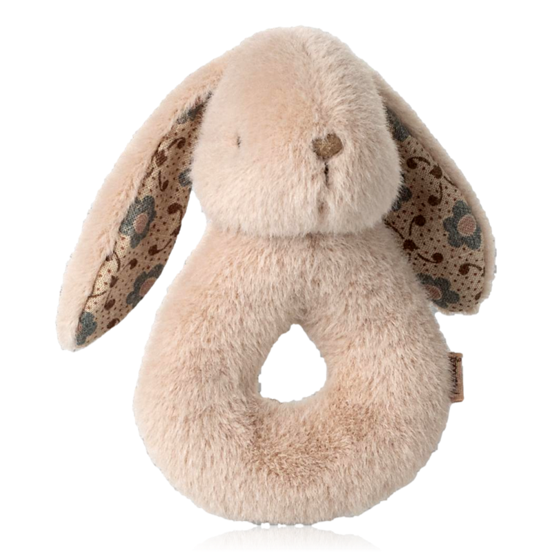 Maileg Bunny Rattle Set Powder Pink