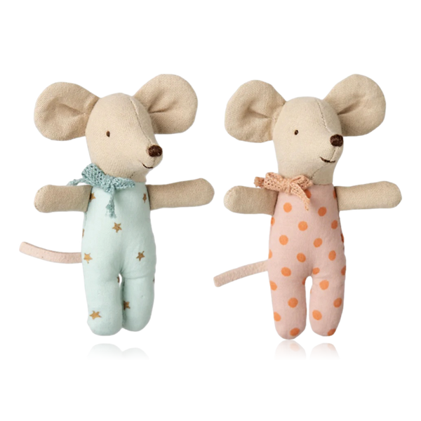 Maileg Twins Baby Mice In Matchbox