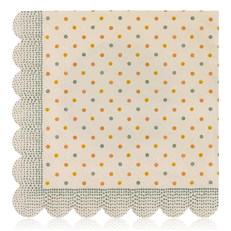 Maileg Paper Napkin Multi Dots Blue