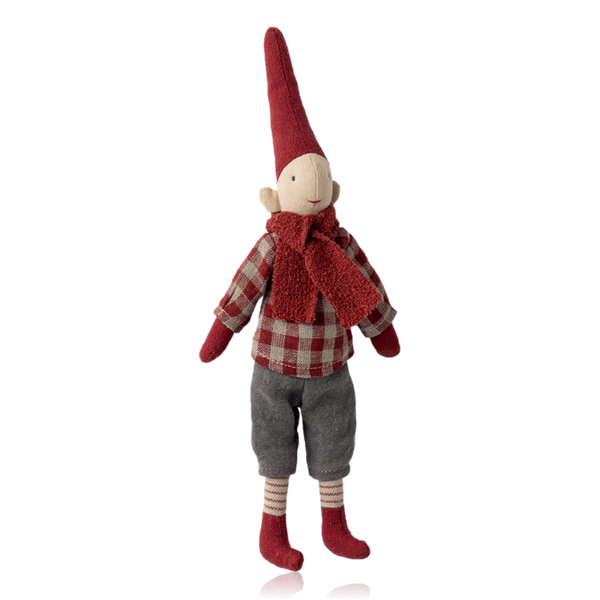 Maileg Pixy Boy Size 1 Red Checked Shirt